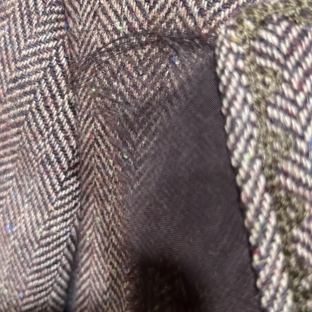 FOCUS 2000 WOOL BLEND EMBROIDERED AND BEADED TWEED BROWN WOMENS JACKET SIZE12 - Picture 11 of 11